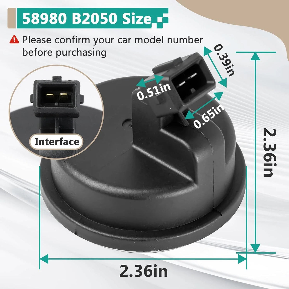 2Pcs Rear Hub Bearing ABS Speed Sensor for Kia Soul (2014)