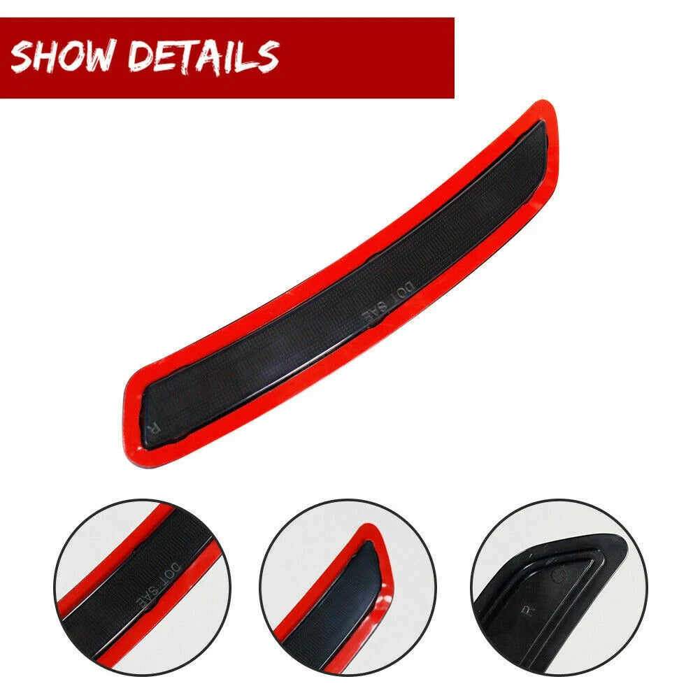Set of 2 Front Rear Bumper Side Marker Light Reflectors for Toyota GR Supra