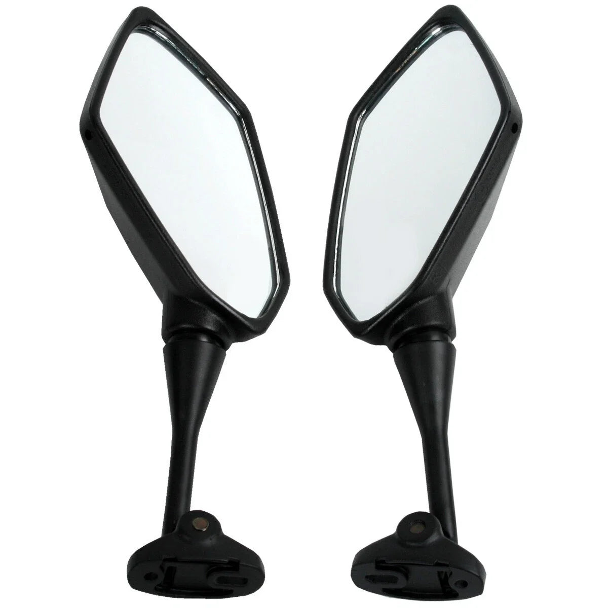 Black Pair Rear View Mirrors for Hyosung GT125R GT250R GT650R GT650S (2003–2018)