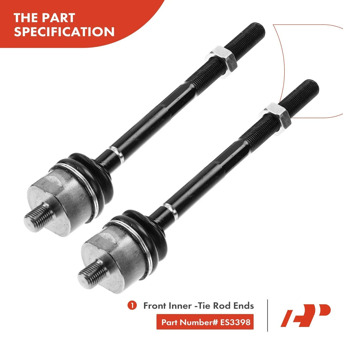 8x Front Inner Outer Tie Rod Ball Joint for Dodge Durango (1998–1999)