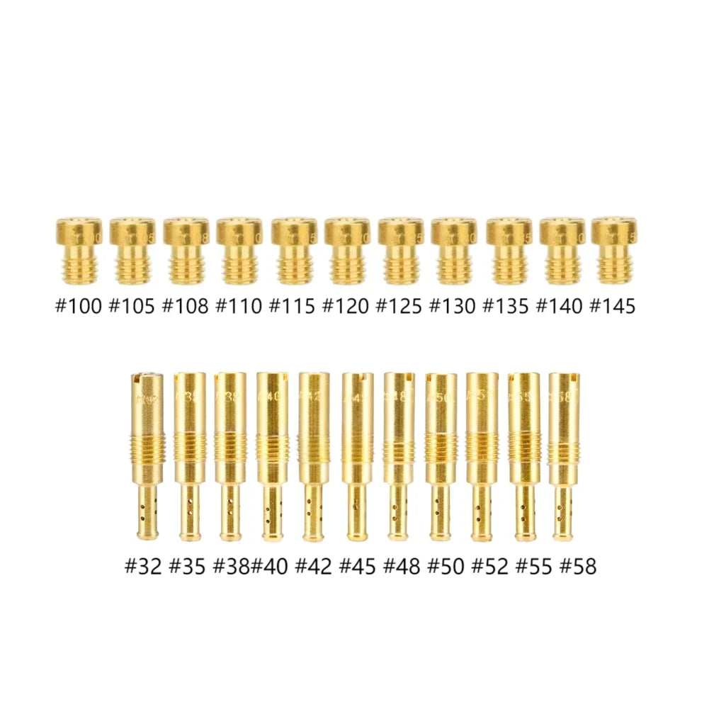 Nibbi Carburetor Jet Kit Set of 11 Main & 11 Idle Jets for PWK OKO