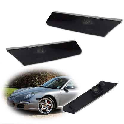 Smoke Front Fender Side Marker Light for Porsche 911 997, 987 Cayman, Boxster