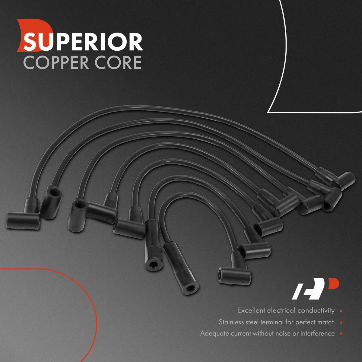 7Pcs Spark Plug Wire Set for Chevrolet C10 K10 GMC Jimmy (1975–1977)