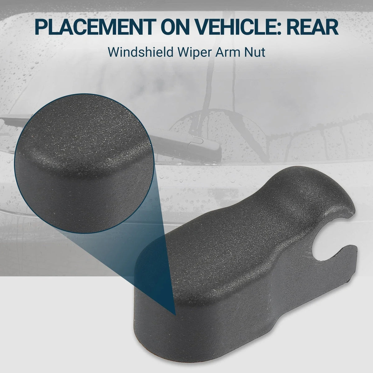 Rear Windshield Wiper Arm Nut Cap for Lincoln Navigator (2003–2006) NO.3L2Z-17C526-AA