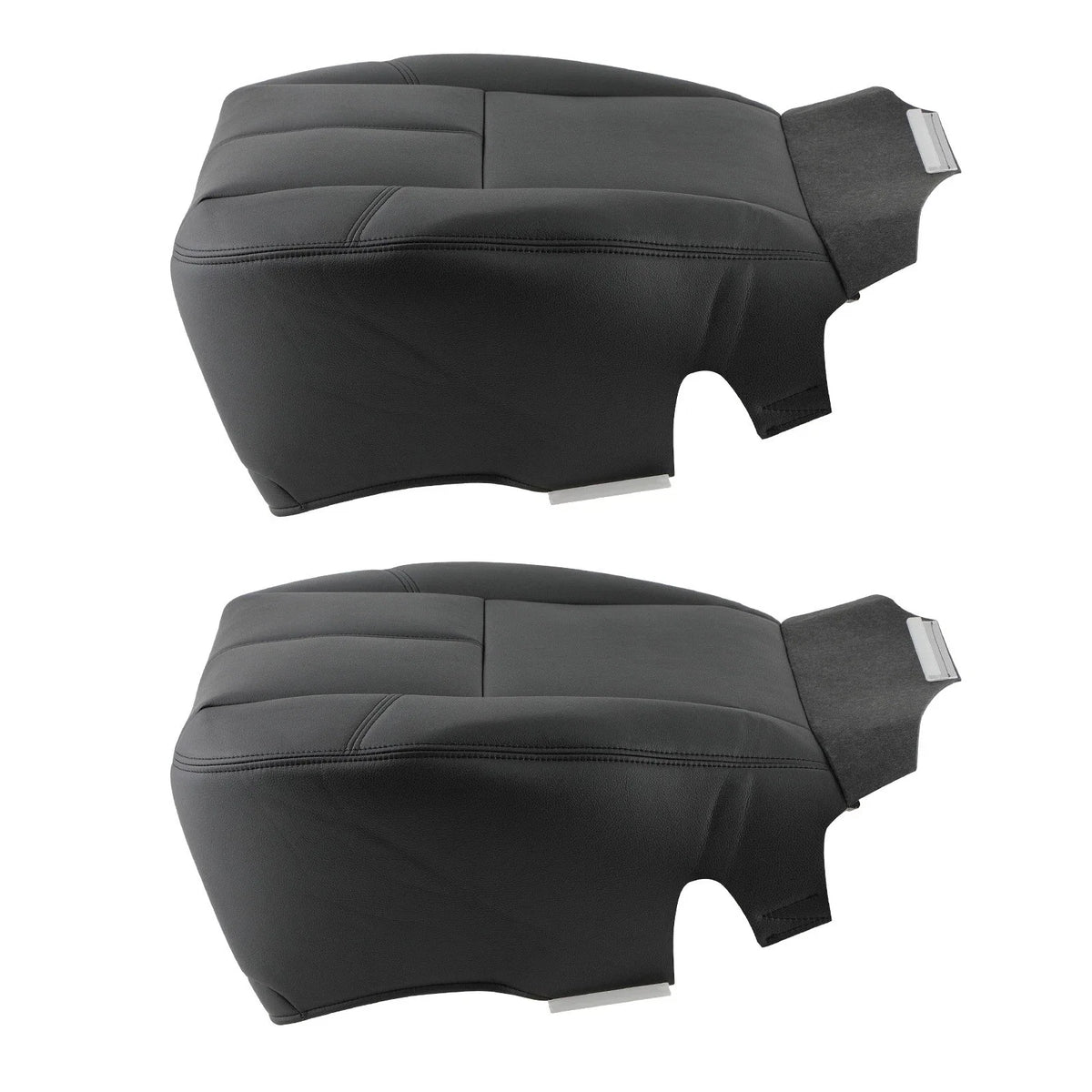 Bottom Leather Seat Cover Pair for GMC Yukon XL (2007–2012) Black