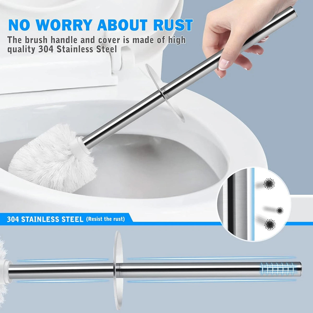 2X Toilet Brush and Holder for Universal Use (2023–2023)