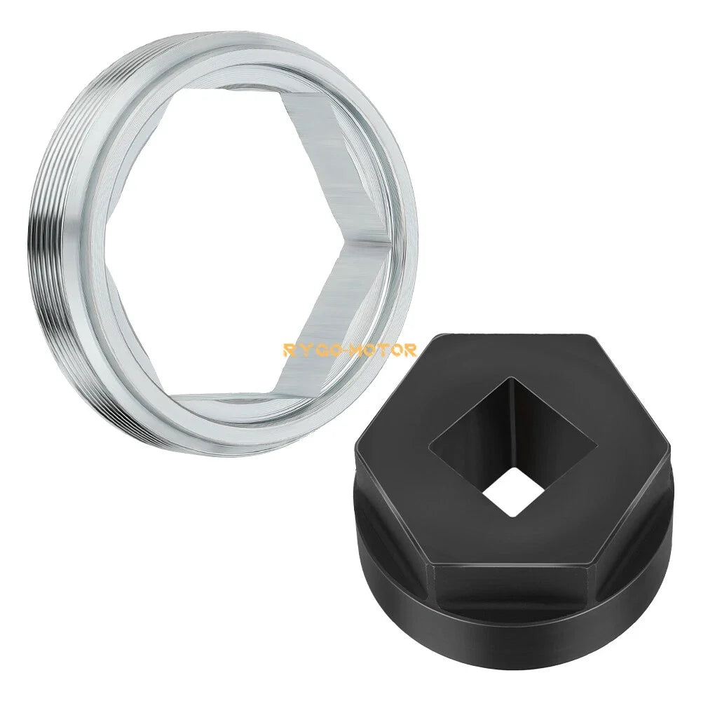 Steering Stem Bearing Holder Nut & Tool for Yamaha Banshee 350 (1987–2006)