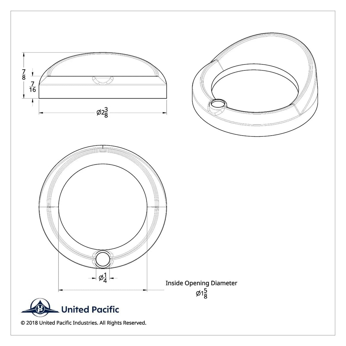 Gauge Cover for Peterbilt 379/389/388 (2006–2018) UP#40681 Clear Jewel