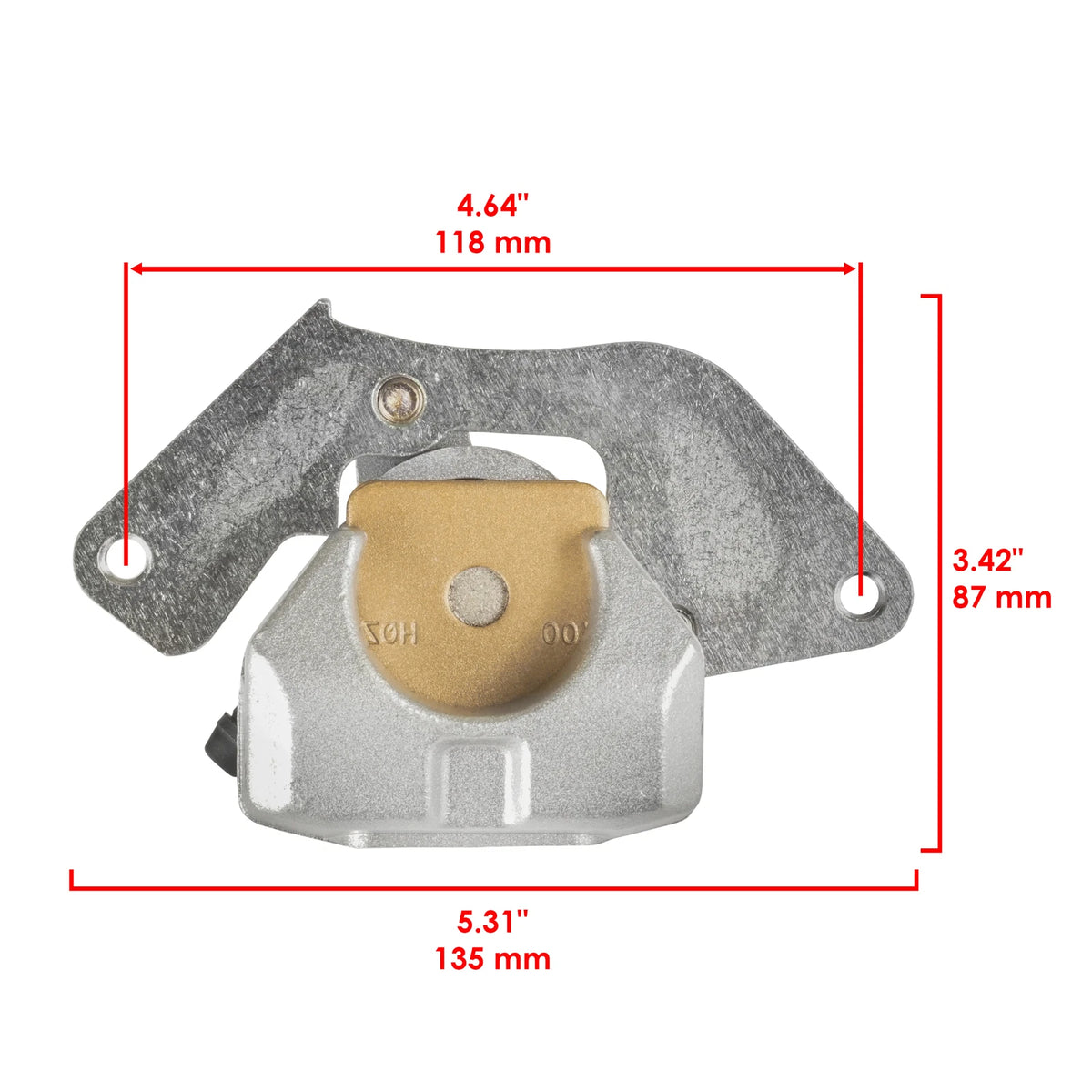 Set of 2 Front Brake Calipers with Pads for Honda TRX420TE Rancher 420 (2007–2016) MP1796CR125SU