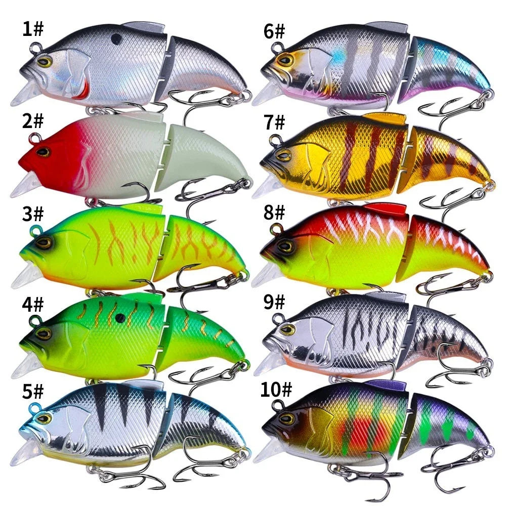 7.5cm 12g Multi Segment VIB Lure for Freshwater Fishing