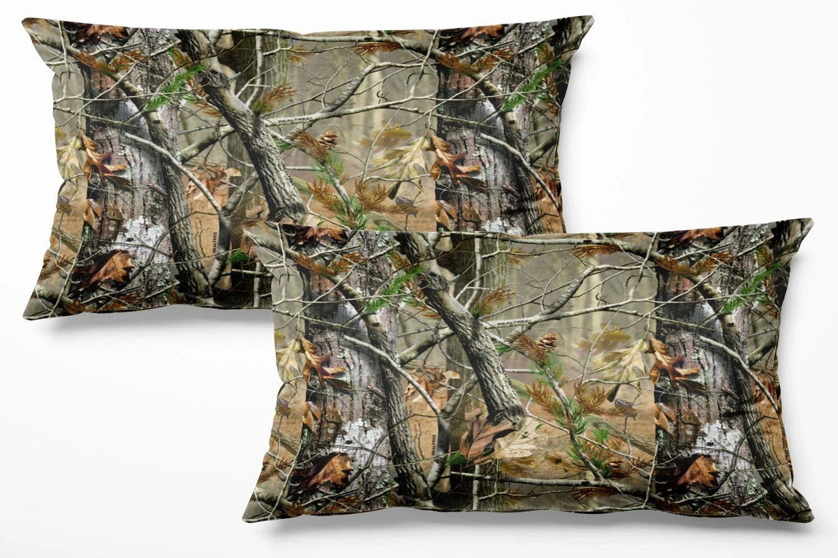 Set of 2 Throw Pillow Covers 36" x 20" Camouflage