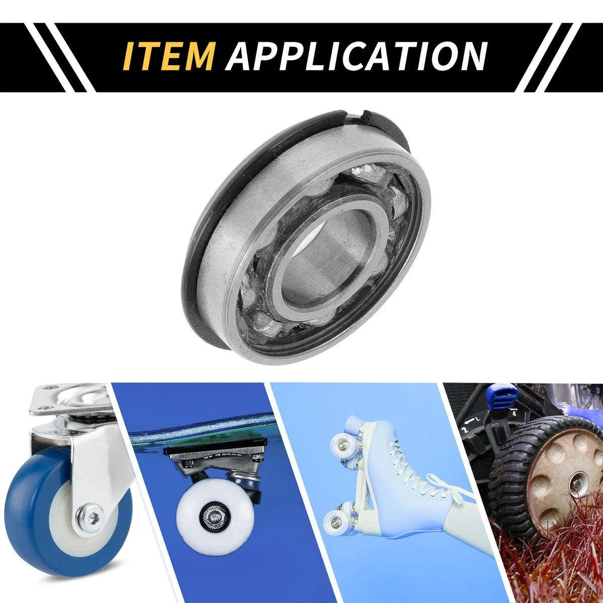Deep Groove Ball Bearing P5 for Scooter Skateboard Wheel (12x28x8mm)