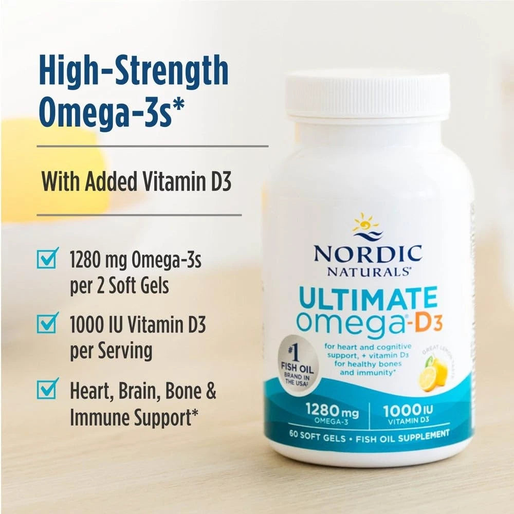 Ultimate Omega-D3 for Nordic Naturals (60 Count)