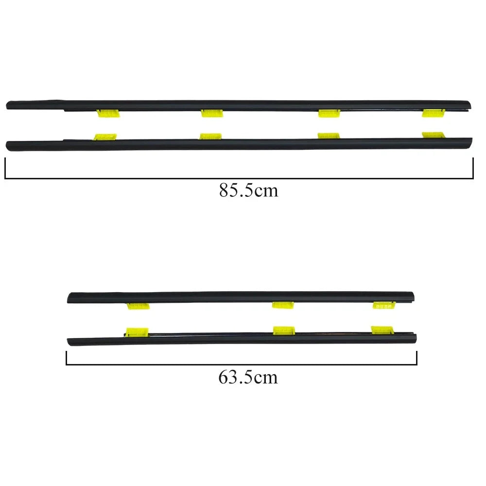 Set of 4 Window Weatherstrip for CR-V 2002–2006 (Outer Black)