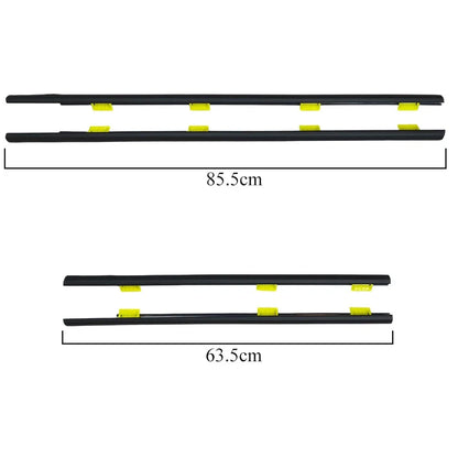 Set of 4 Window Weatherstrip for CR-V 2002–2006 (Outer Black)