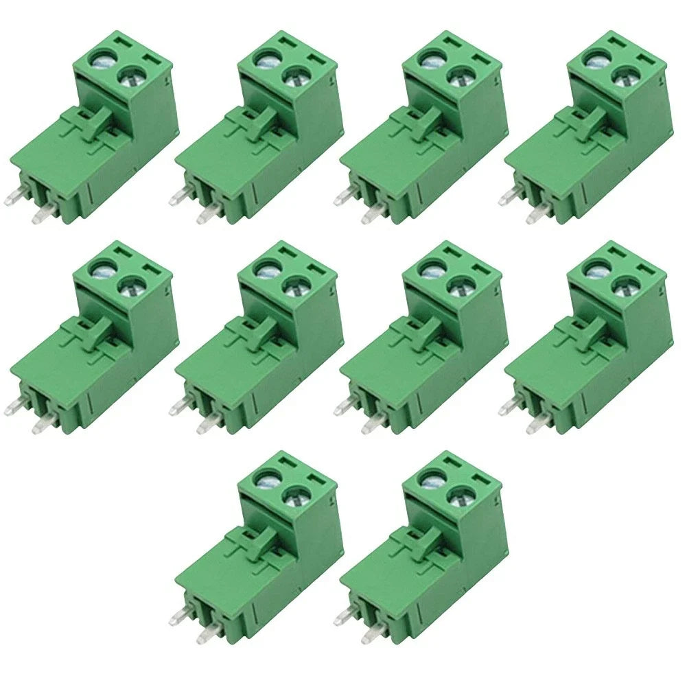 Set of 10 2 Pin Terminal Blocks for Safe Electrical Connections