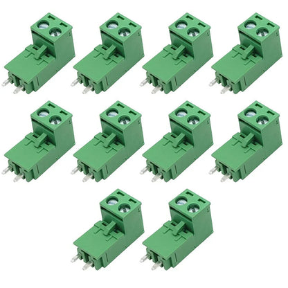 Set of 10 2 Pin Terminal Blocks for Safe Electrical Connections