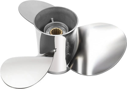 11 1/8 x 14 Stainless Steel Boat Propeller for Yamaha Outboard (40-60 HP)