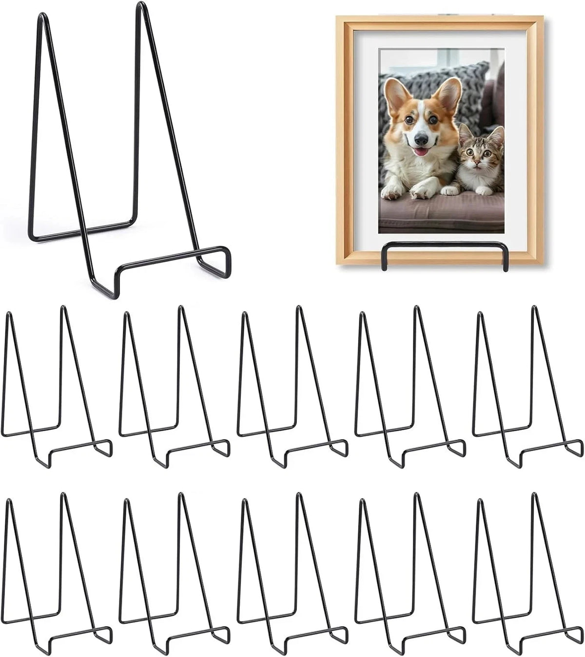 12 Pack 6 Inch Plate Stands for Display (No Part Numbers)