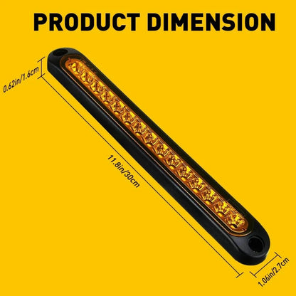 15LED DRL Light Bar for Truck (2015–2023) - Amber Brake Turn Signal