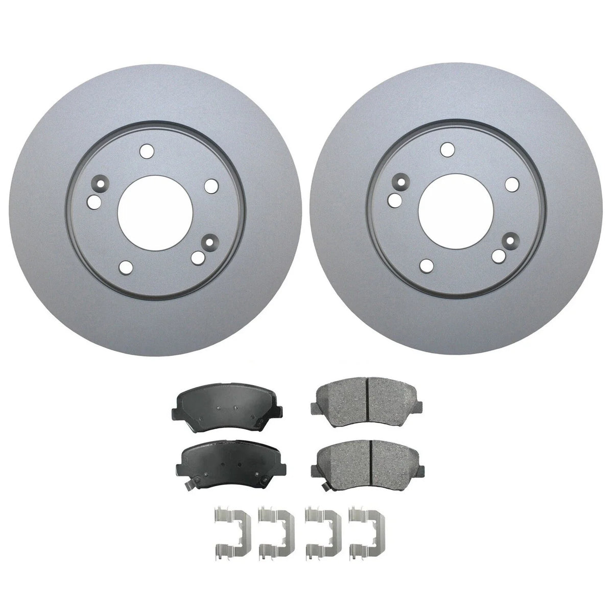 Front Brake Kit 280mm Rotors & Akebono Ceramic Pads for Elantra Veloster Forte (2011–2023)