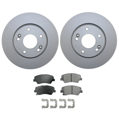Front Brake Kit 280mm Rotors & Akebono Ceramic Pads for Elantra Veloster Forte (2011–2023)