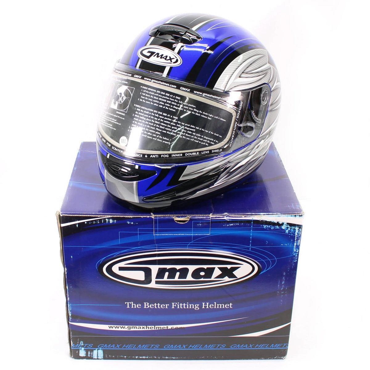Marshall GMAX Nitrous TC-2 Blue Helmet for LSS-3115
