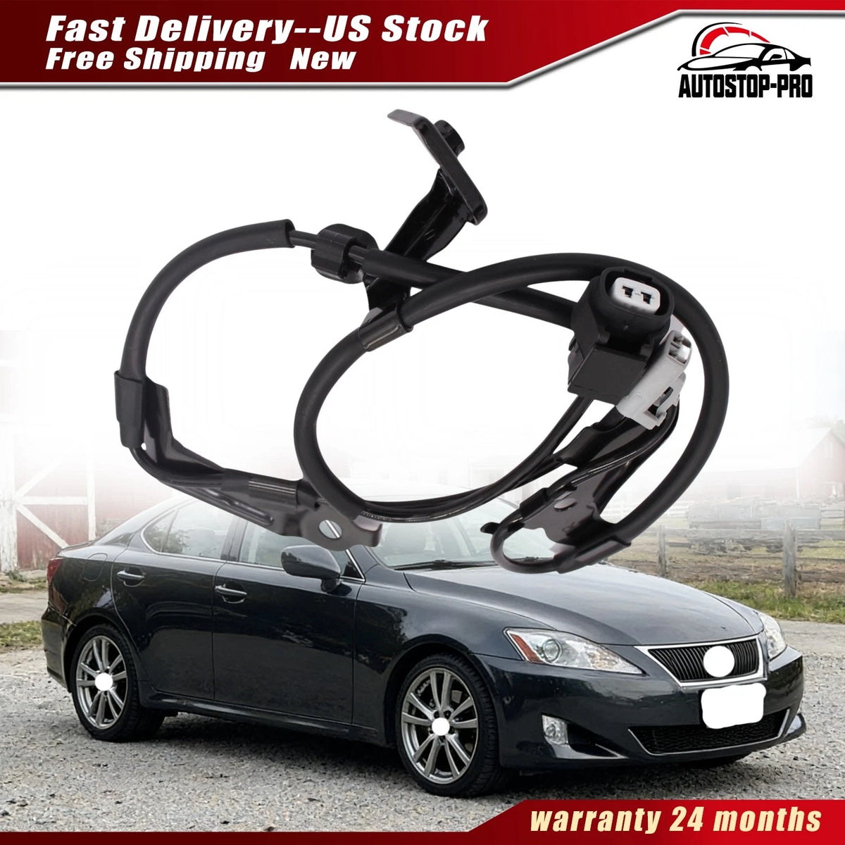 Front Right Wheel Speed Sensor Wire for Lexus IS250 IS350 GS350 (2006–2014) 89516-30020, 89516-30150