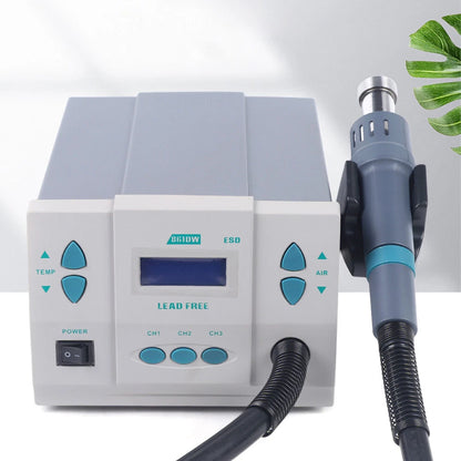 Hot Air Gun Digital Display BGA Rework Station with 3 Nozzles (110V)