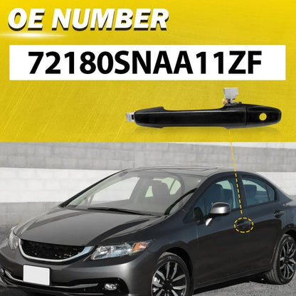 Front Left Door Exterior Handle for Honda Civic (2006–2011) 72180SNAA11ZF Black