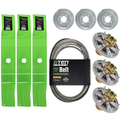 8TEN Blade Spindle Belt Kit for John Deere Ztrak Z920A (M136195, TCU26295, TCU30317)