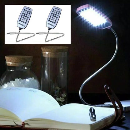 2Pcs 28LED USB Flexible Desk Reading Lamp for Laptop PC