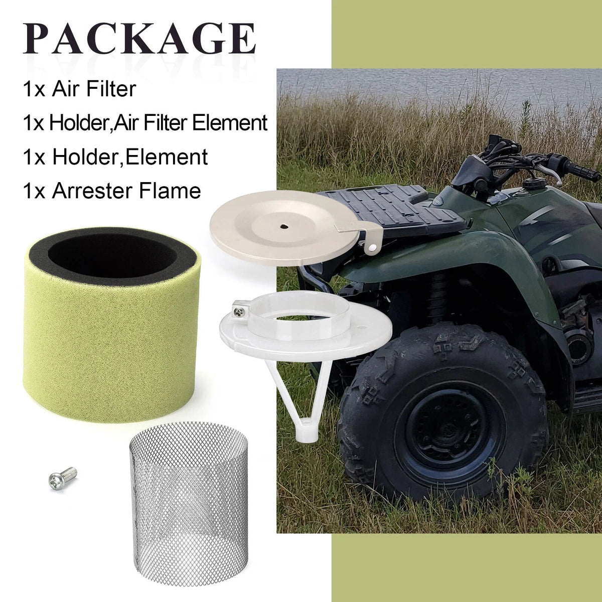 Air Filter Holder Kit for Kawasaki Prairie 300/Bayou 300 (1989–2005)