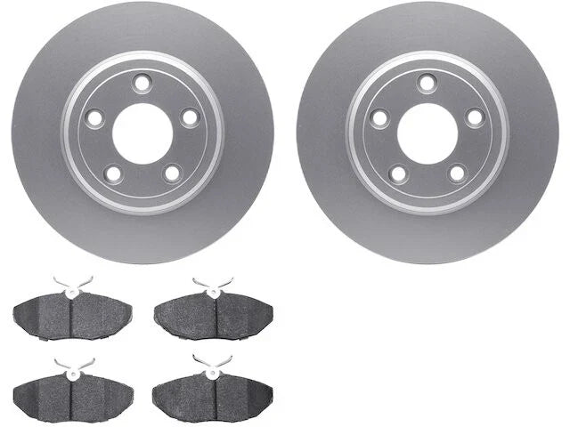 Rear Brake Pad and Rotor Kit for Jaguar S Type (2003–2005) QX199XH