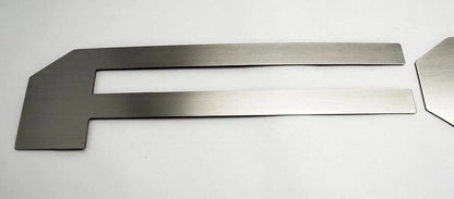 Tailgate Letter Inserts Replacement for 2017 2018 Ford F150 Raptor (Brushed Stainless)