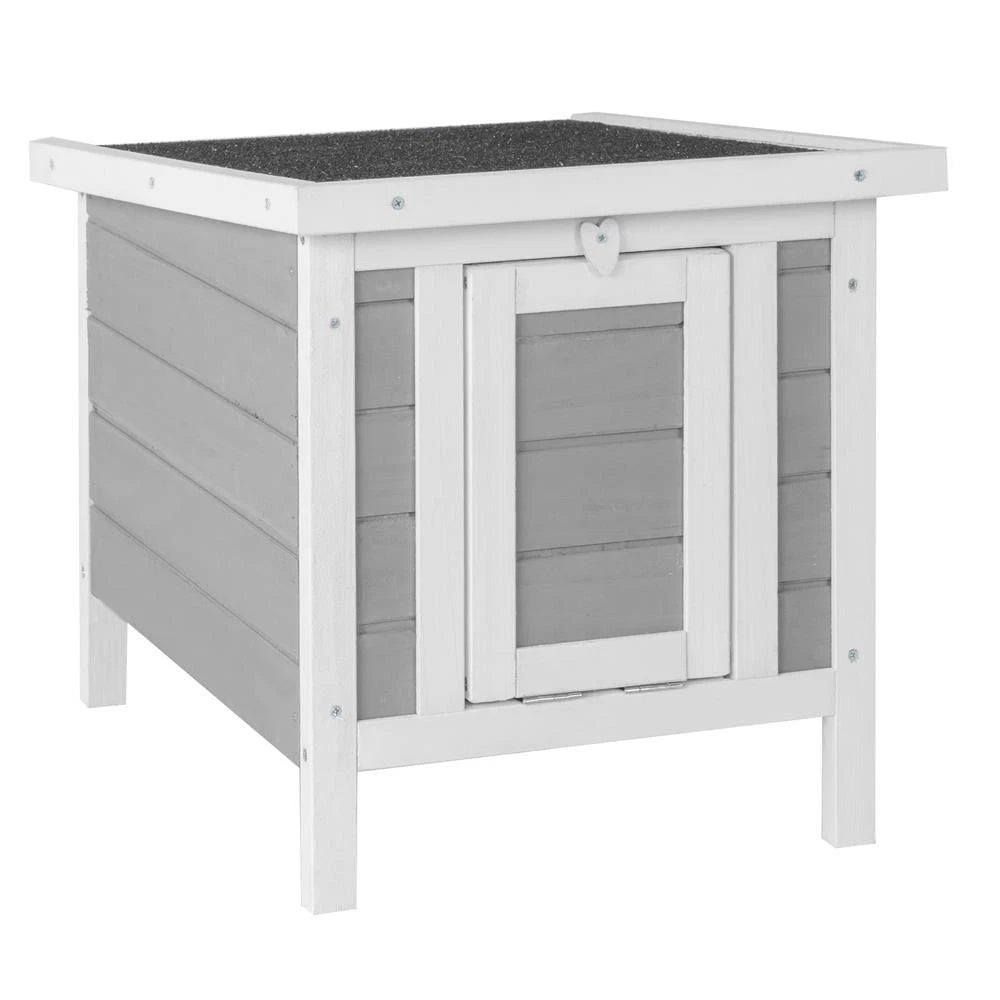 Wood Cat Dog House Shelter for Indoor/Outdoor Use