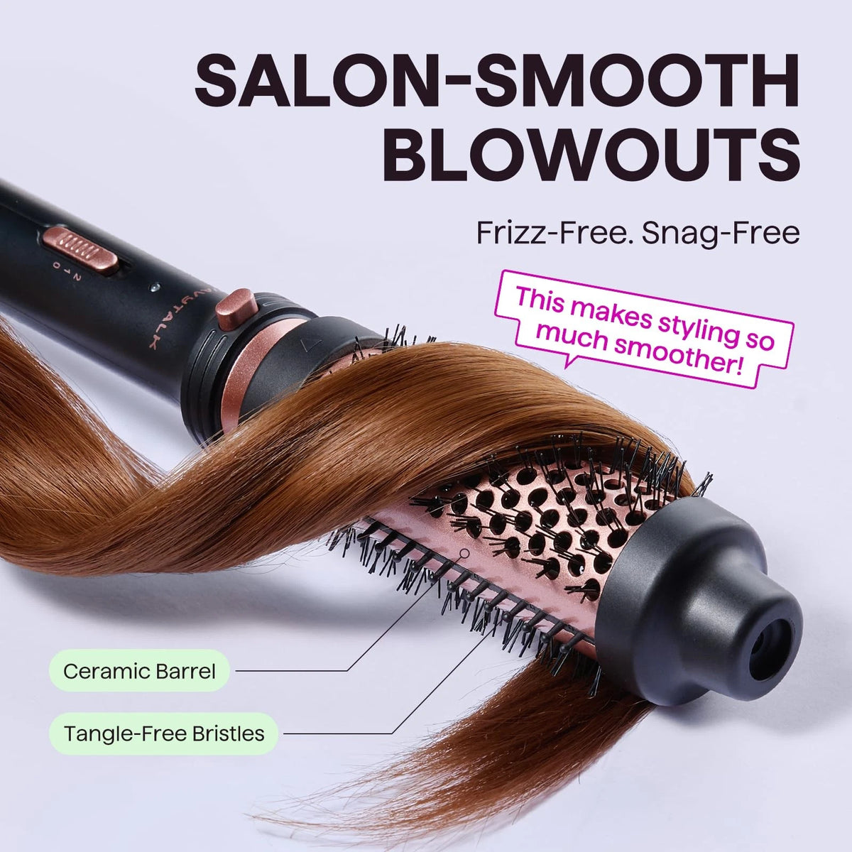 1.5 Inch Heated Round Brush for Wavytalk (No Part Numbers)
