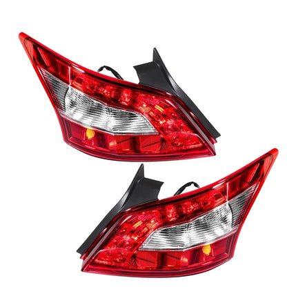 Set of 2 Rear Tail Light Assemblies for Nissan Maxima (2009–2011) Chrome Red