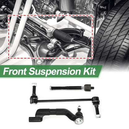 6pcs Front Suspension Kit Tie Rod End for Chrysler 300, Dodge Charger (2005–2010)