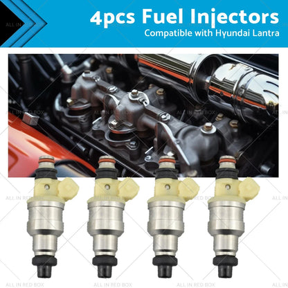 4 x Fuel Injectors for Hyundai Lantra J1 1.6L G4CR (1996-2000)