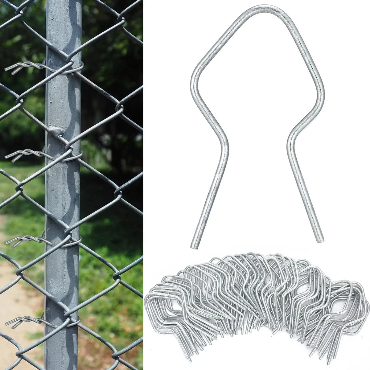 200 Pcs T Post Clips for Metal Wire Fence (Galvanized Steel)