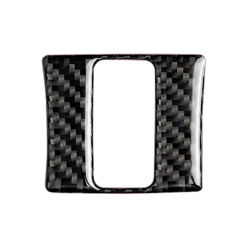 Carbon Fiber Interior Warning Lamp Button Trim for Mazda 3 Axela (2013–2018)