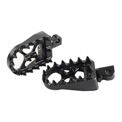 CNC Wide Fat Foot Pegs for Harley Dyna Sportster Fatboy (Pair)