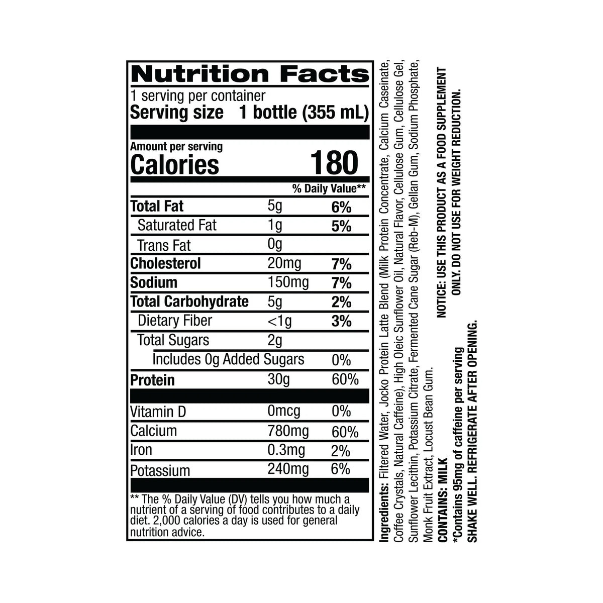 Jocko Fuel Mölk Protein Shakes for Grass Fed Protein (30g)