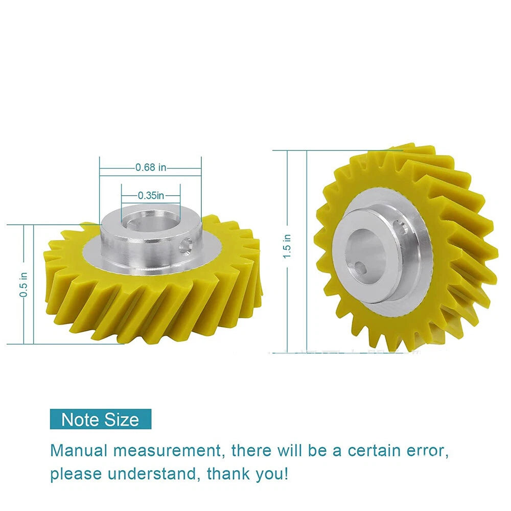 2 Pack Worm Drive Gear for KitchenAid Artisan Mixer