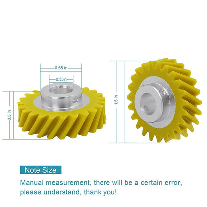 2 Pack Worm Drive Gear for KitchenAid Artisan Mixer