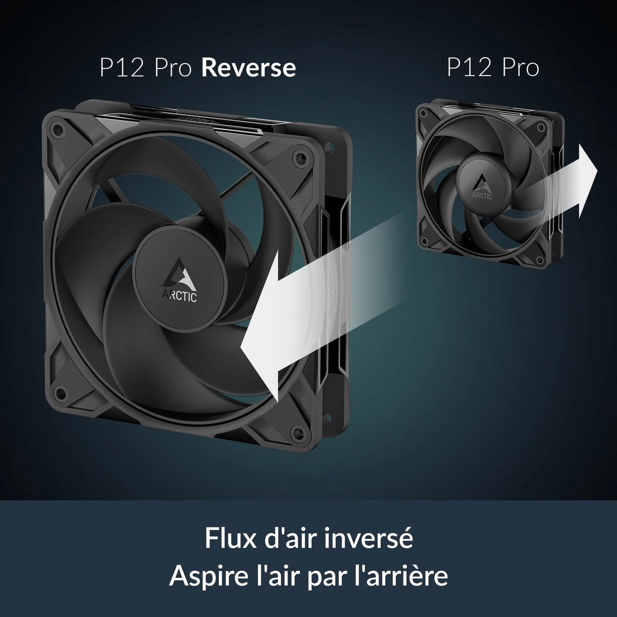 ARCTIC P12 Pro Reverse Fan for 120 mm Cooling (No Known Part Numbers)