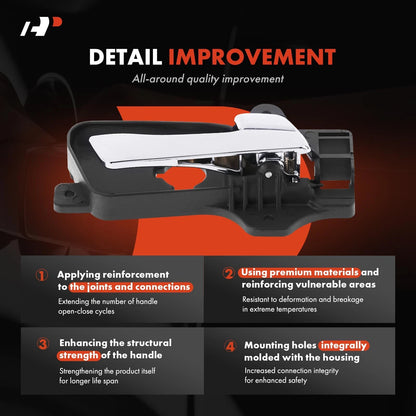 Front Right Interior Door Handle for Hyundai Elantra (2009–2012) 82620-2L010, 361519