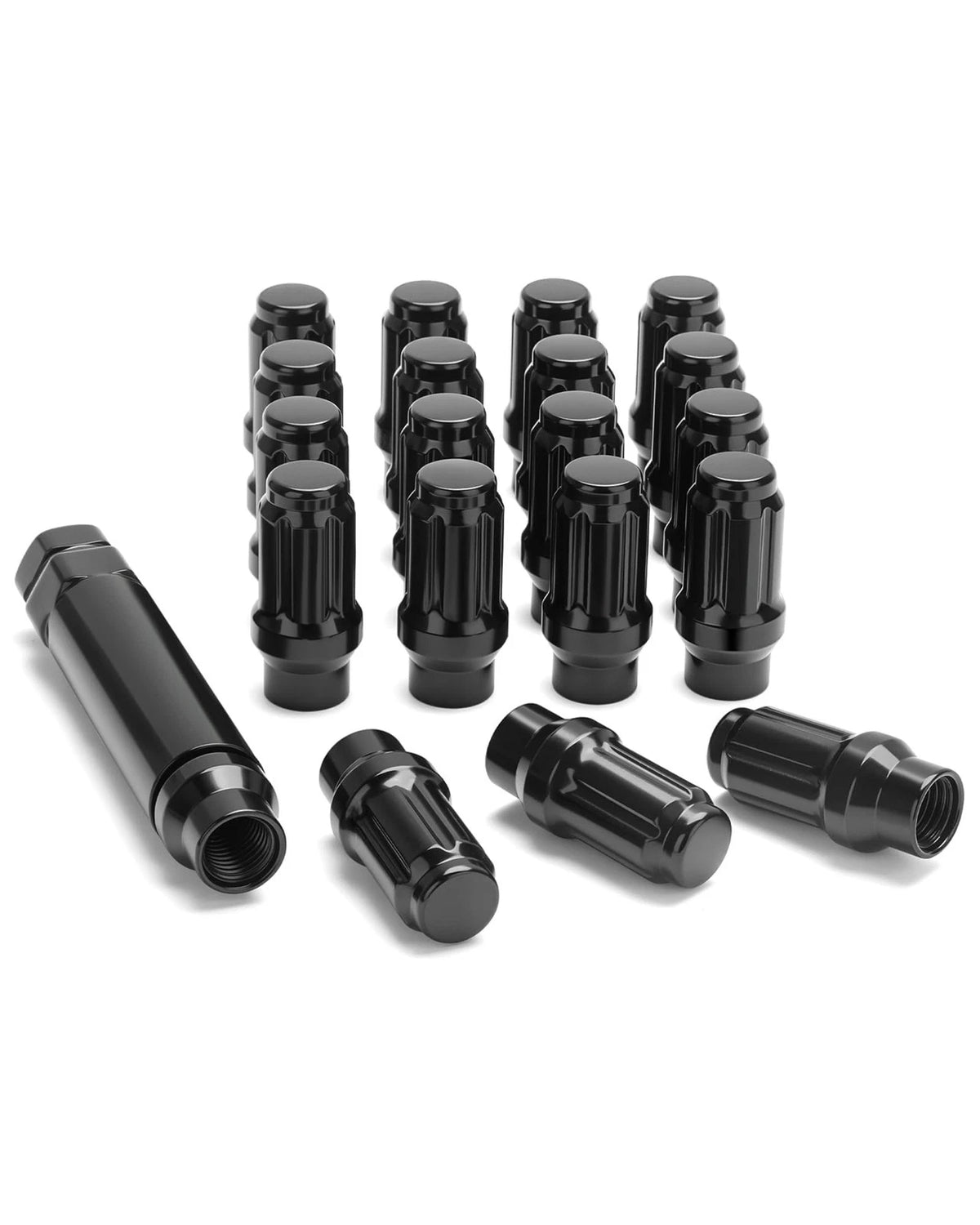 Set of 4 M12x1.5 Extended Lug Nuts for Toyota Camry Corolla Civic
