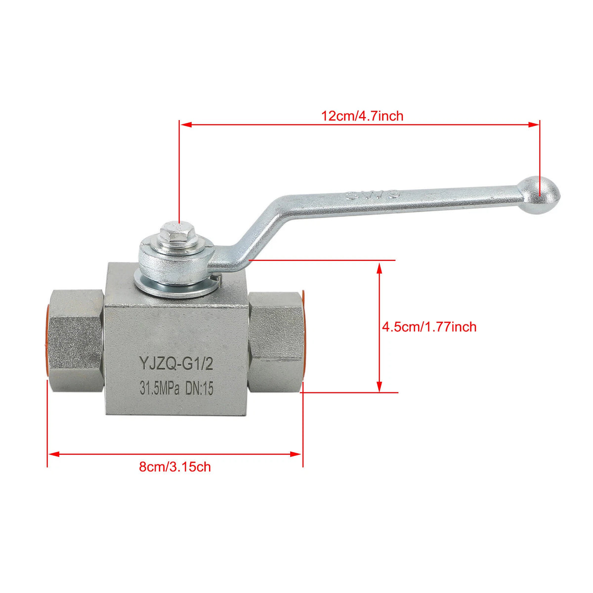 Hydraulic Valve KHB Ball Valve 1/2" NPT for Various Applications (I020-A025)